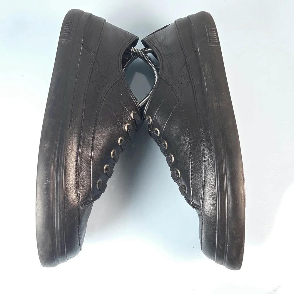 FitFlop Trainer Sport Black Leather Sneakers Women's 9 Comfort Walking Outdoor